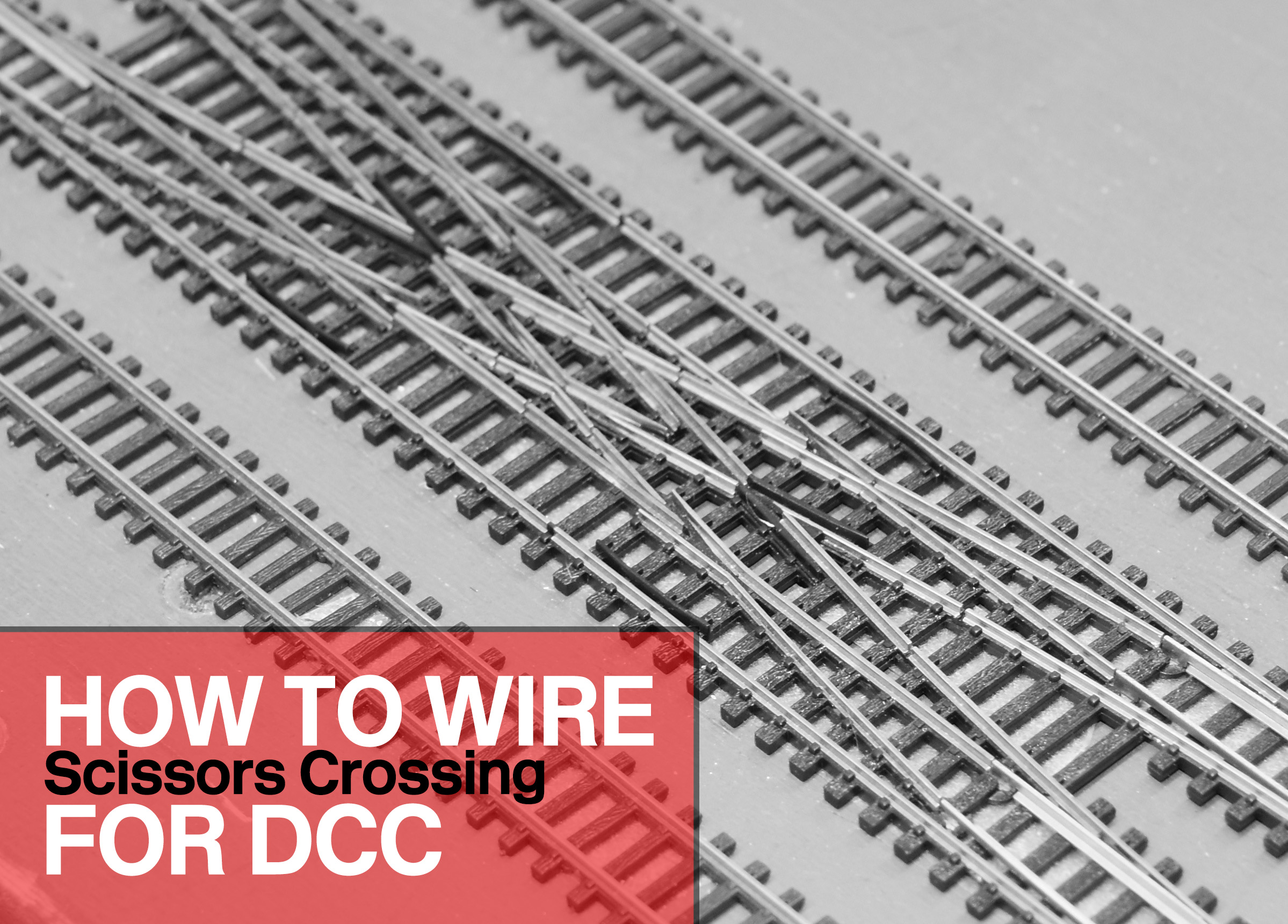 How to wire Peco SLE383F scissors crossing for DCC