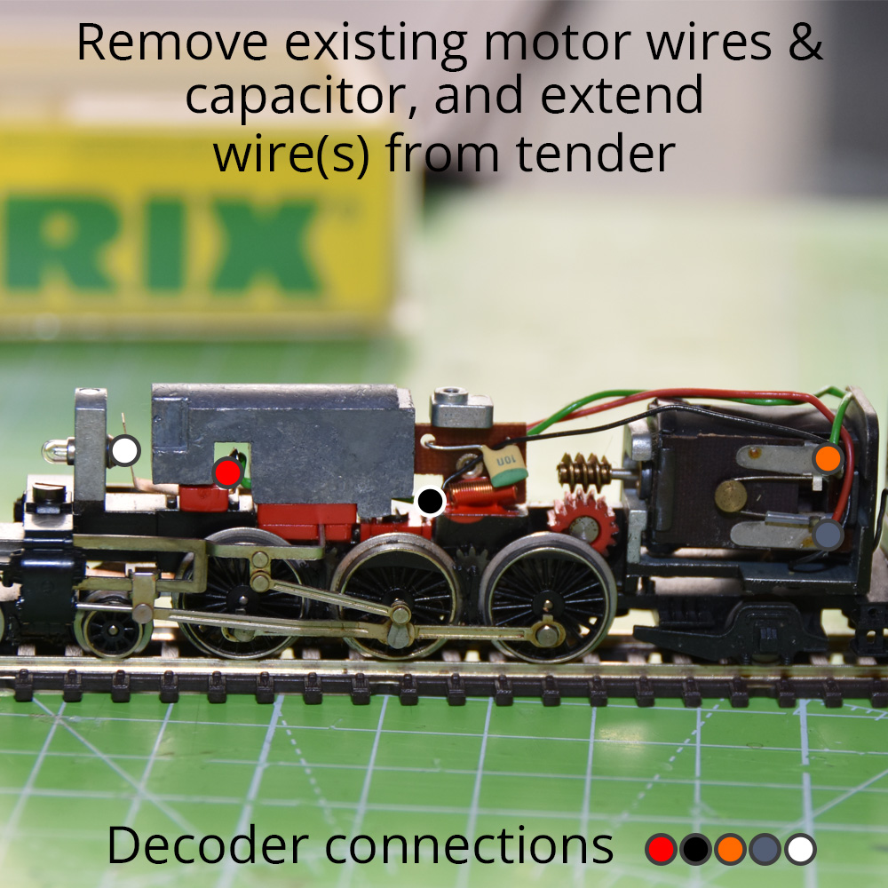 Minitrix steam loco conversion