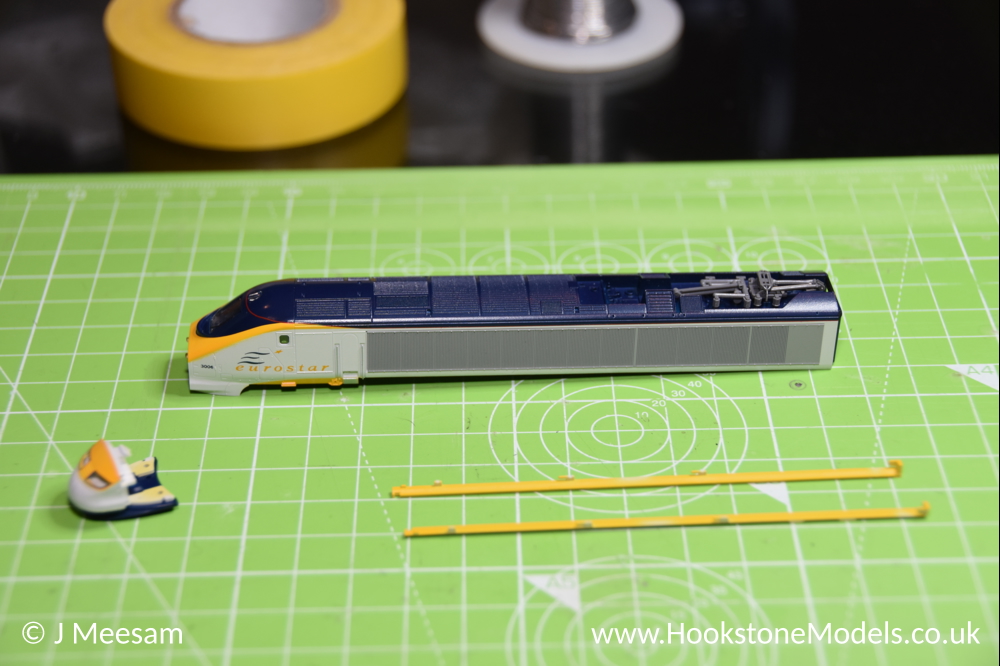 Convert Kato Eurostar class 373 dummy power car lights to DCC