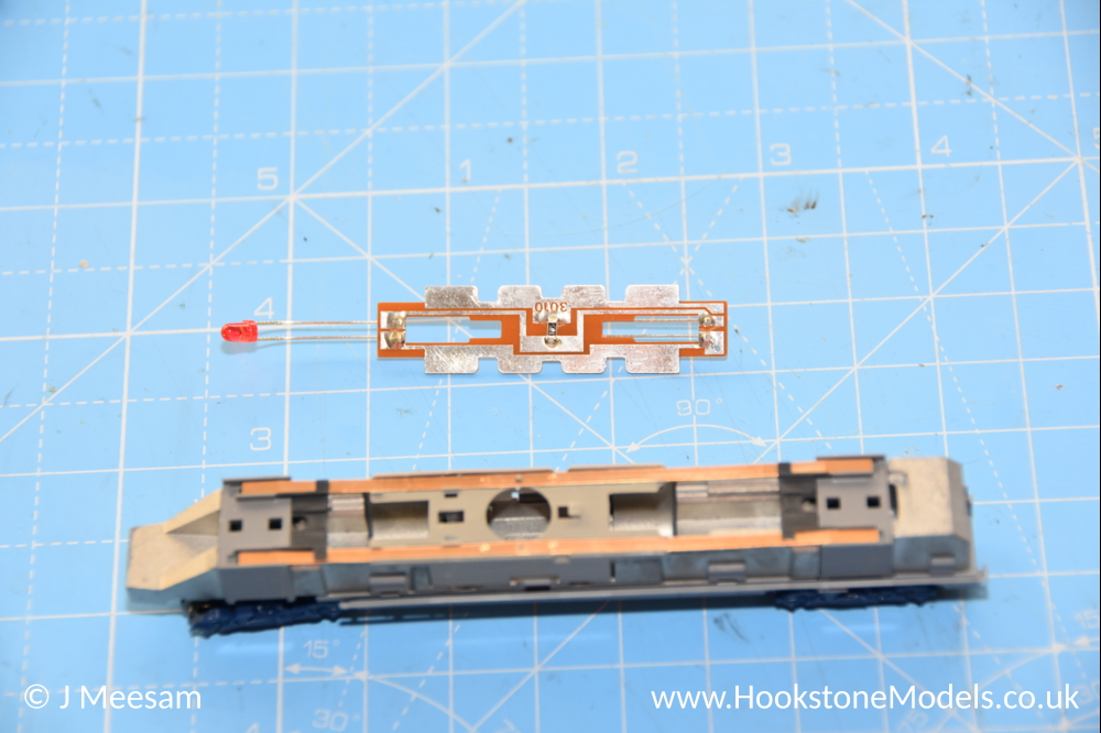 Convert Kato Eurostar class 373 dummy power car lights to DCC