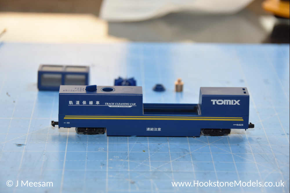 Convert Tomix track cleaning wagon to DCC